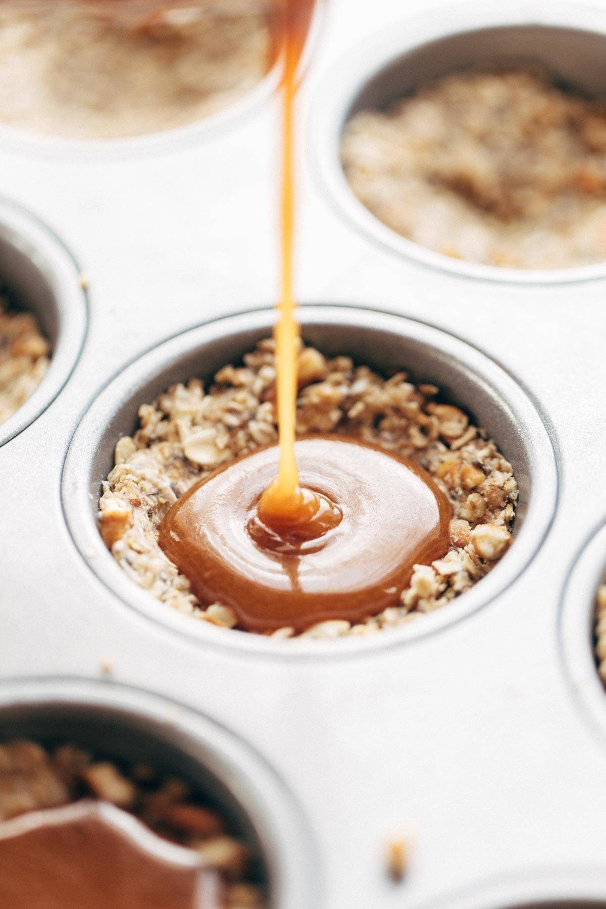 Oat crust with a soft salted caramel center.