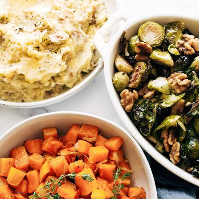 A picture of One-Hour Sheet Pan Thanksgiving Sides