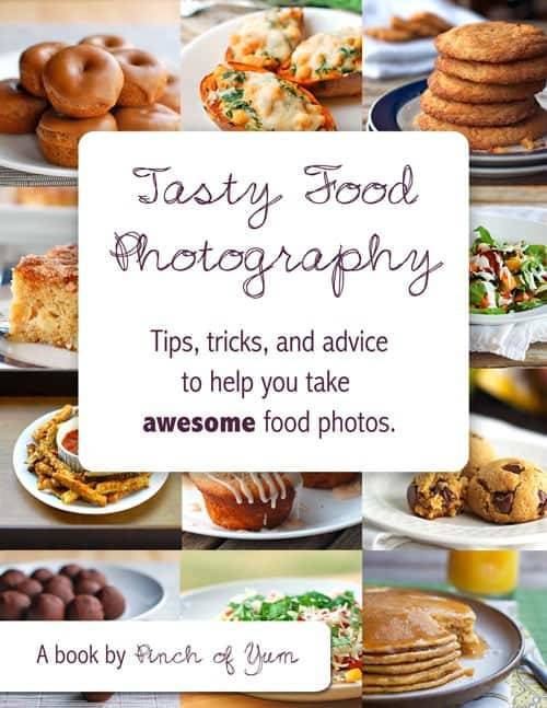Cover of the Tasty Food Photography ebook.