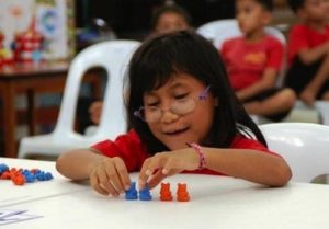 Young girl at the Children's Shelter of Cebu.